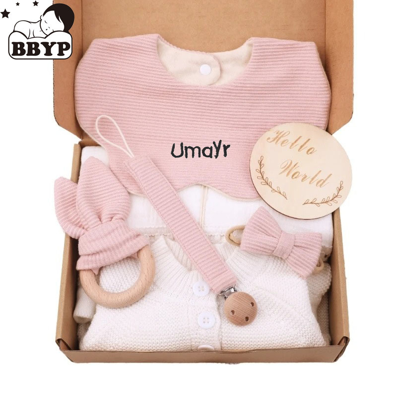 Personalized Name Box - Geburtsset mit personalisiertem Namen, Geschenkbox, inklusive